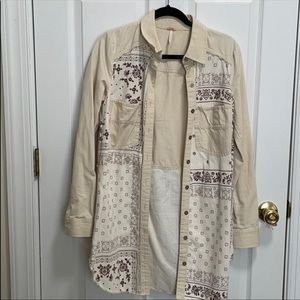 Free People lightweight bandana shacket